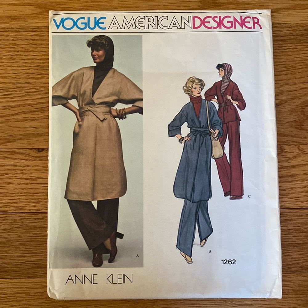 VTG ‘70s Vogue Anne Klein UNCUT Pattern